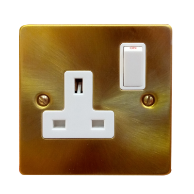 A Gang Gold Switch Socket Atel