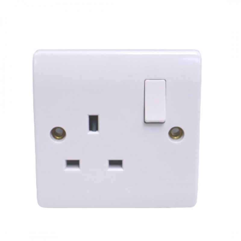 ADMORE 13A 1GANG SWITCH SOCKET WHITE