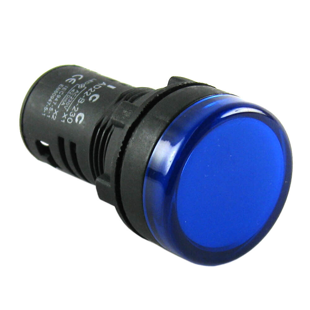 C&S TC PILOT LAMPS LED BARREL TYPE BLUE